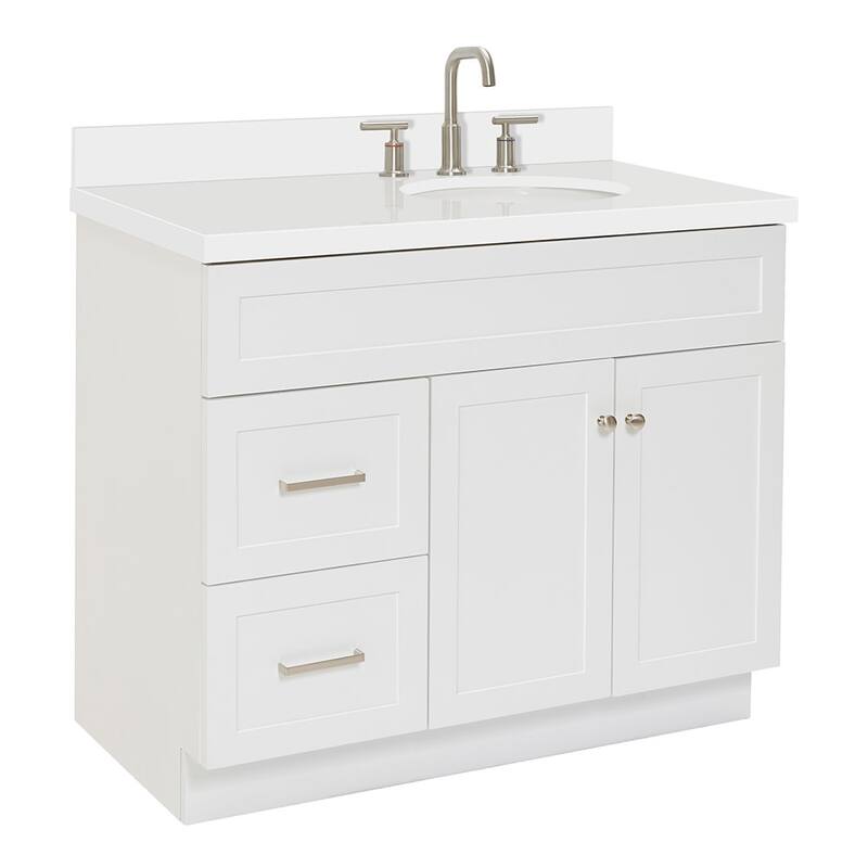 Ariel F043SRWQOVO Hamlet 42" Free Standing Single Basin Vanity Set