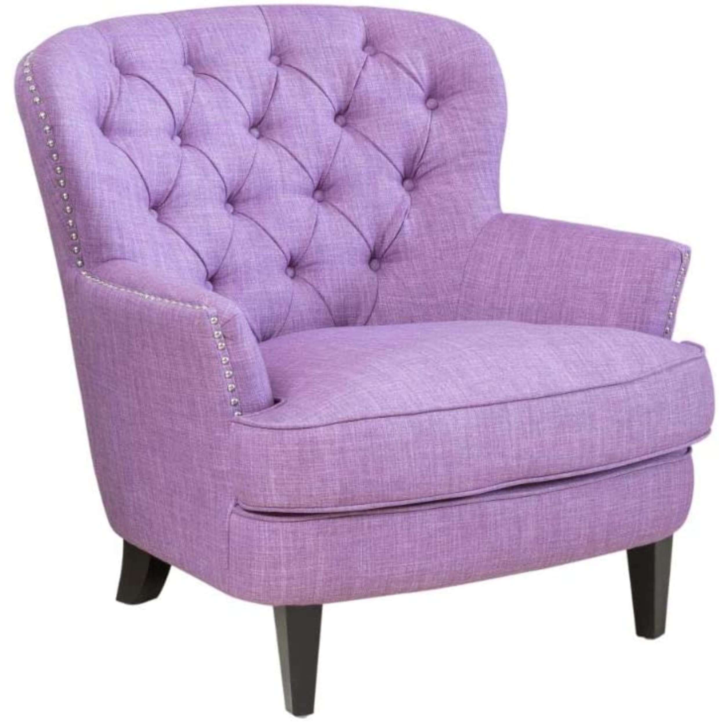 Tafton Fabric Club Chair%2C Bedroom Light Purple 