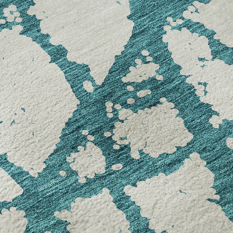 Premium Washable Super Soft Modern Crackle Mayfield Rug