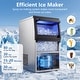 preview thumbnail 6 of 9, Costway Commercial Spray-Type Ice Maker Machine, Under Counter & - 18.5” x 13.78” x 24.65”(L x W x H)
