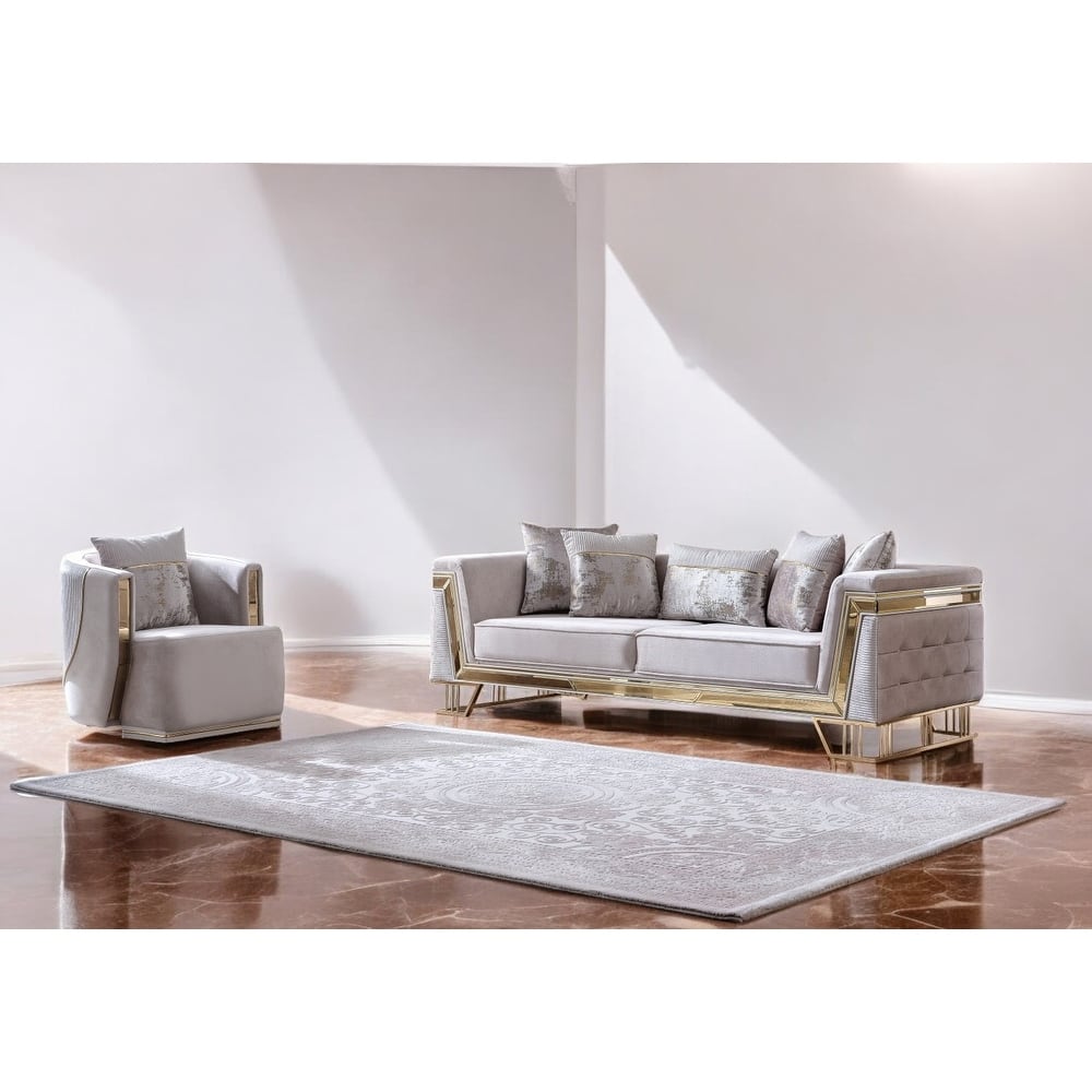 Vivento 2 Pieces Living Room Sets 1 Sofa 1 Chair