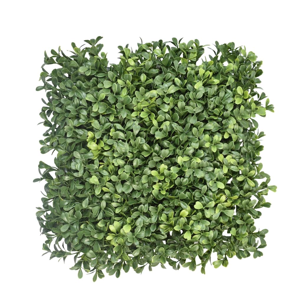 UV Rated Outdoor Set of 24 Boxwood Mats - Green
