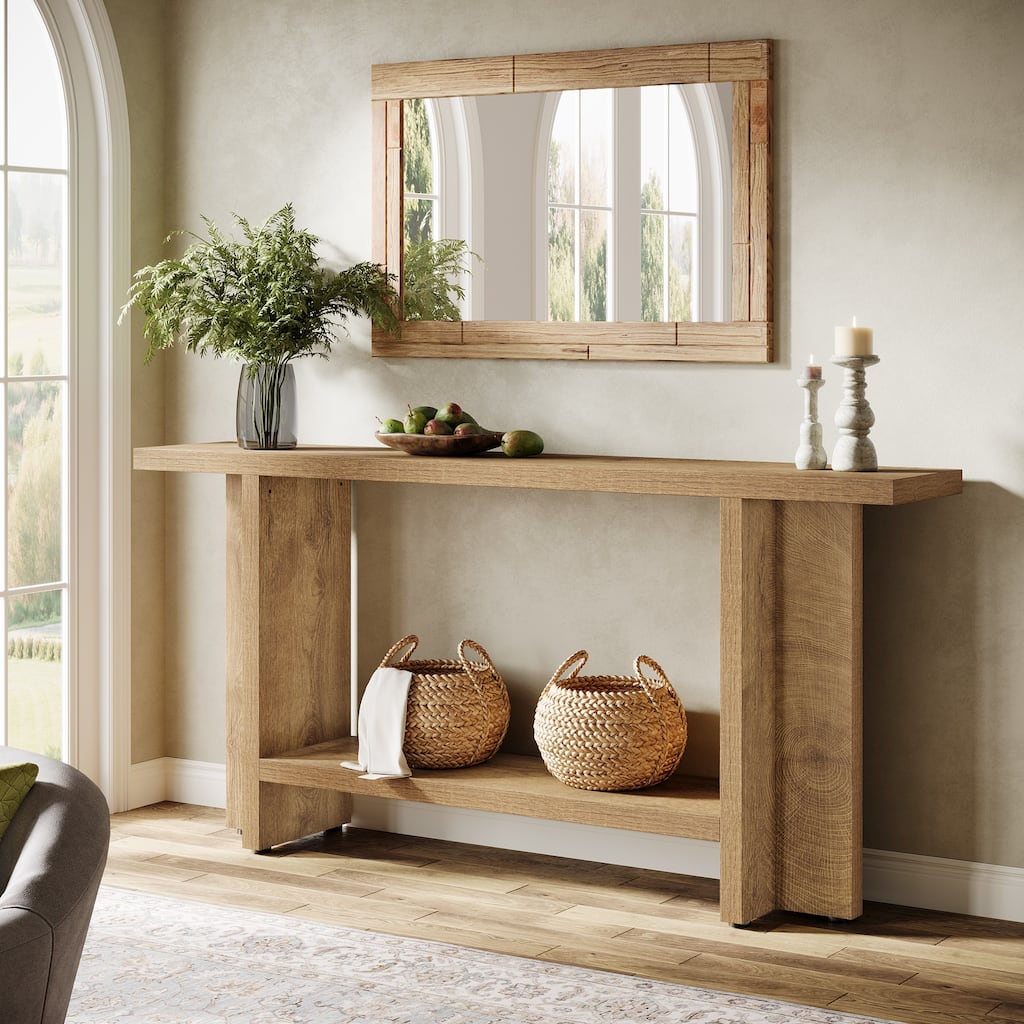 59-inch Farmhouse Entryway/Console Table