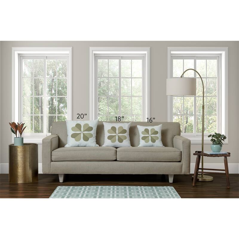 Lucky Clover St. Patrick's Day Indoor/Outdoor Throw Pillow