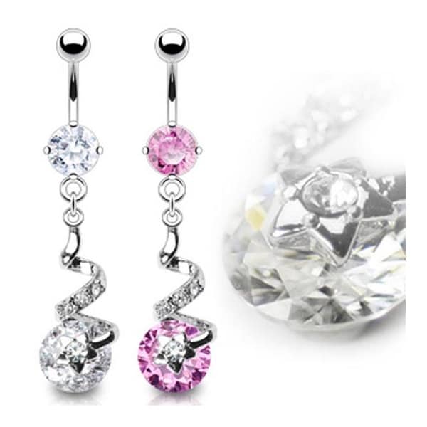 Shop Prong-Set Navel Belly Button Ring 