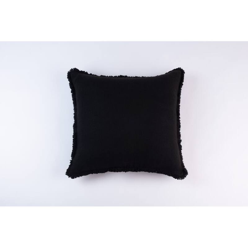 Preston, Asphalt, Pillow - Multi - Euro Square