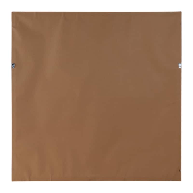 Wood Frame Canvas Wall Art Abstract Fall Leaf Design - 40" Brown