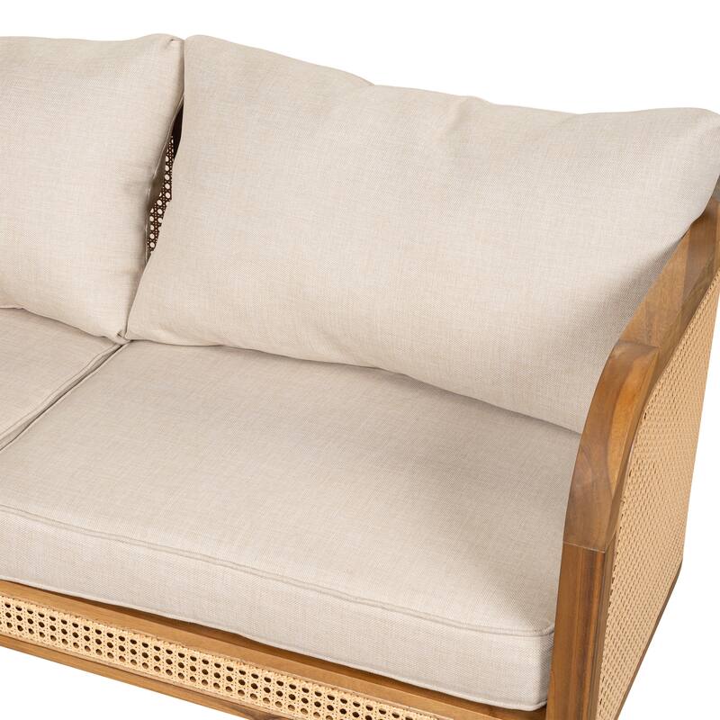 Outdoor Patio Cushioned Sofa