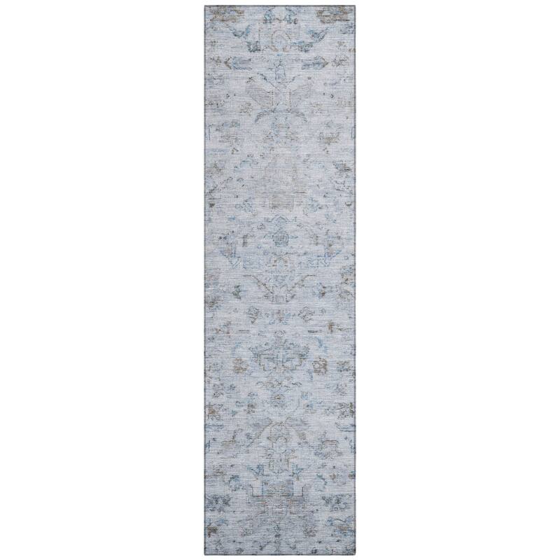 Machine Washable Indoor/ Outdoor Traditional Chelsea Chantille Rug