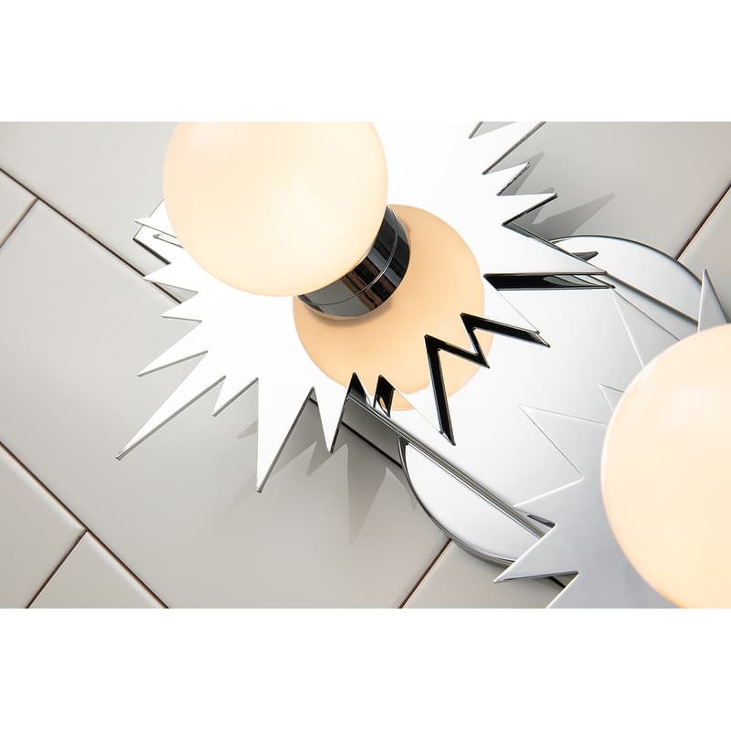 2 Light Chrome Bath vanity light Star Shape