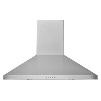 Hauslane WM-530 36" Wall Mount Range Hood Powerful Suction, 3 Speeds, LED, Baffle Filters, Convertible, Stainless Steel - 36