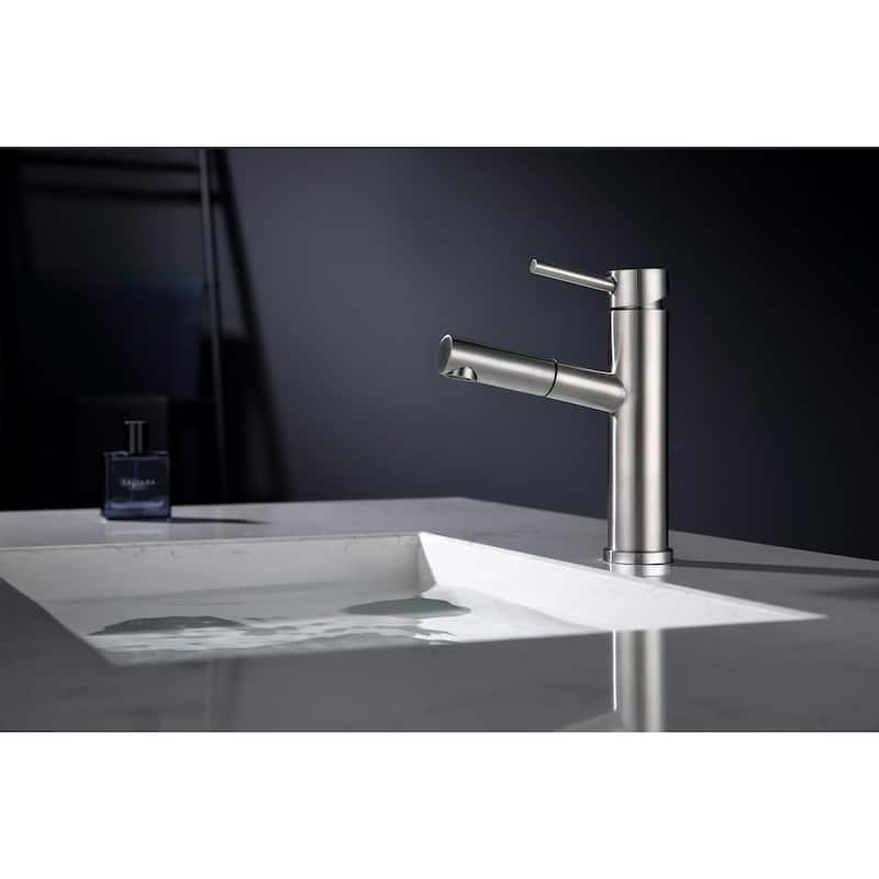 MEPO Single Hole Pullout Spout Faucet - 7'' x 7'' x 2''