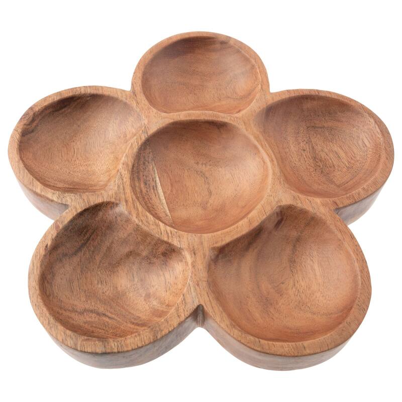 Wood Shaped Serving Bowl