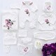 preview thumbnail 1 of 2, Cotton Newborn Floral Coming Home Set - 11 Piece Bloom Baby Clothes White