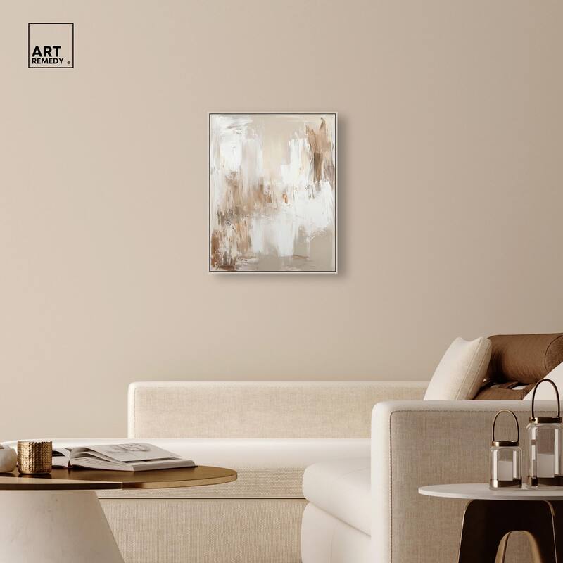Latte Layers I Canvas by Art Remedy