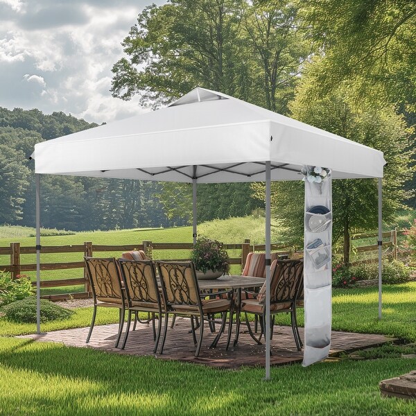 10 x 10 Pop Up Outdoor Canopy Tent Commercial Instant Reinforce Canopies with Wheel Carry Bag Storage Pocket 10x10 On Sale Bed Bath Beyond 30721837