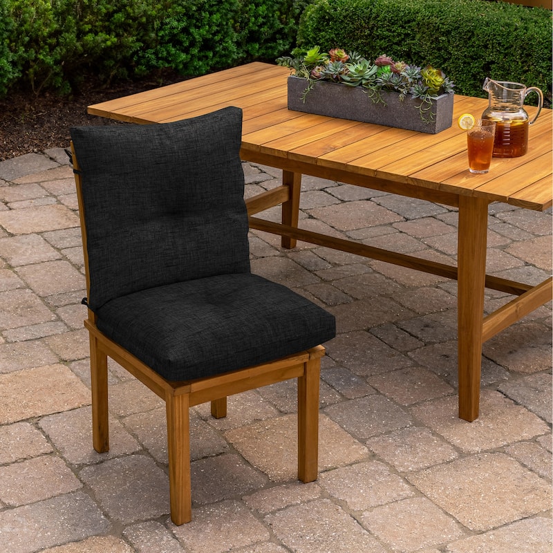 ARDEN Outdoor Plush Modern Tufted Blowfill Dining Chair Cushion, 21 x 40