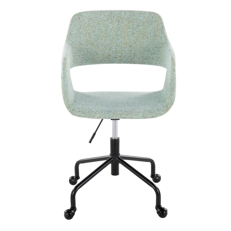 Contemporary Adjustable Office Chair with Ergonomic Design and Premium Faux Leather Upholstery