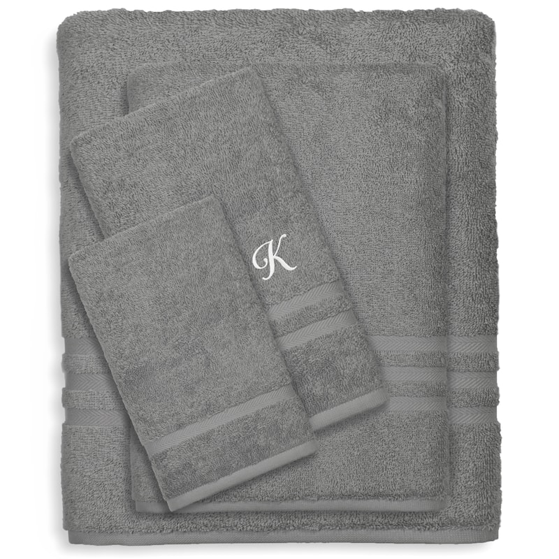 Authentic Hotel and Spa 100% Turkish Cotton 4PC Denzi Towel Set. - K