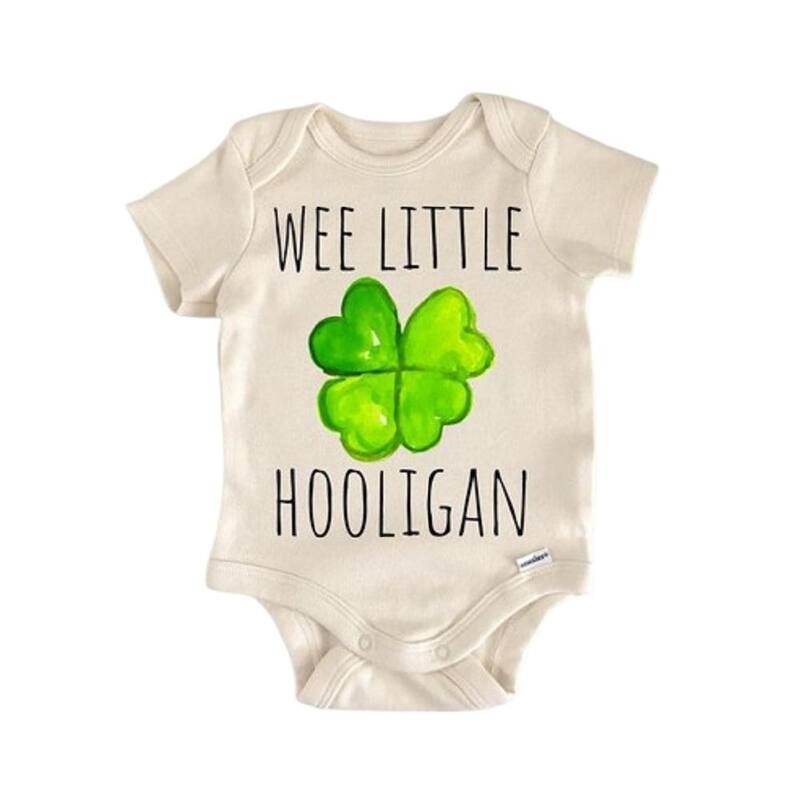 Irish Ireland St. Patricks Day - Baby Boy Girl Clothes Infant Bodysuit Funny Cute - Natural - 0-3M