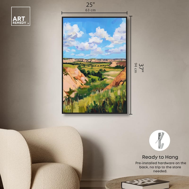 Rolling Hills and Sky I Canvas by Art Remedy