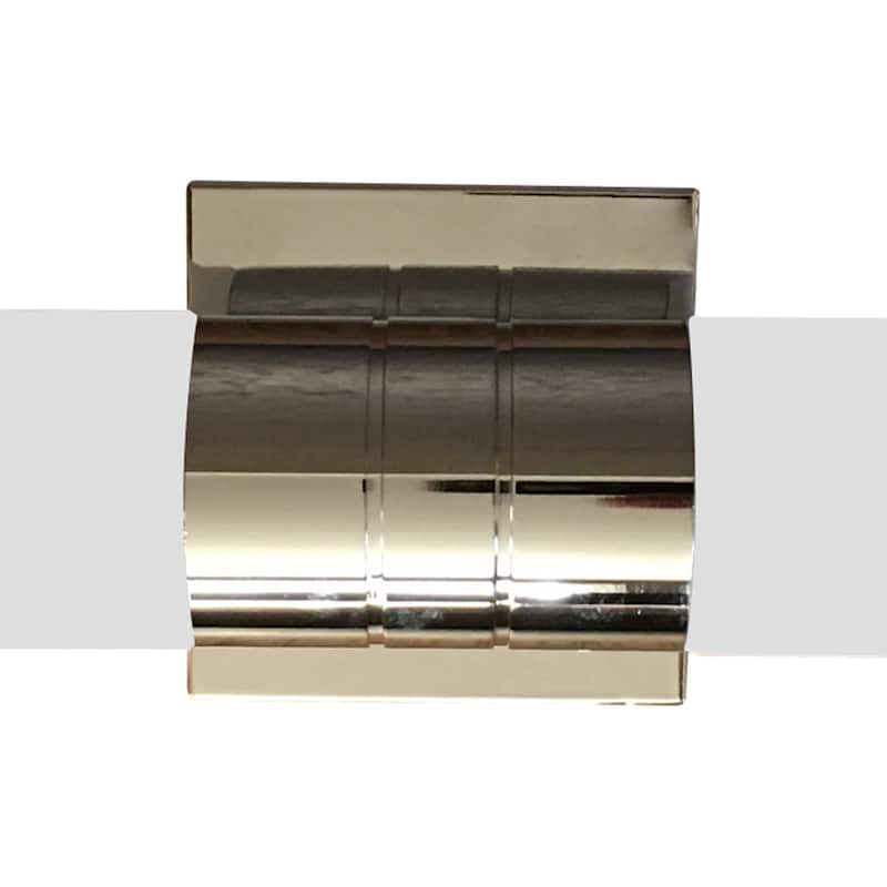 2 Way Light Wall Sconce in Chrome and Opal Glass - Chrome and Opal Glass