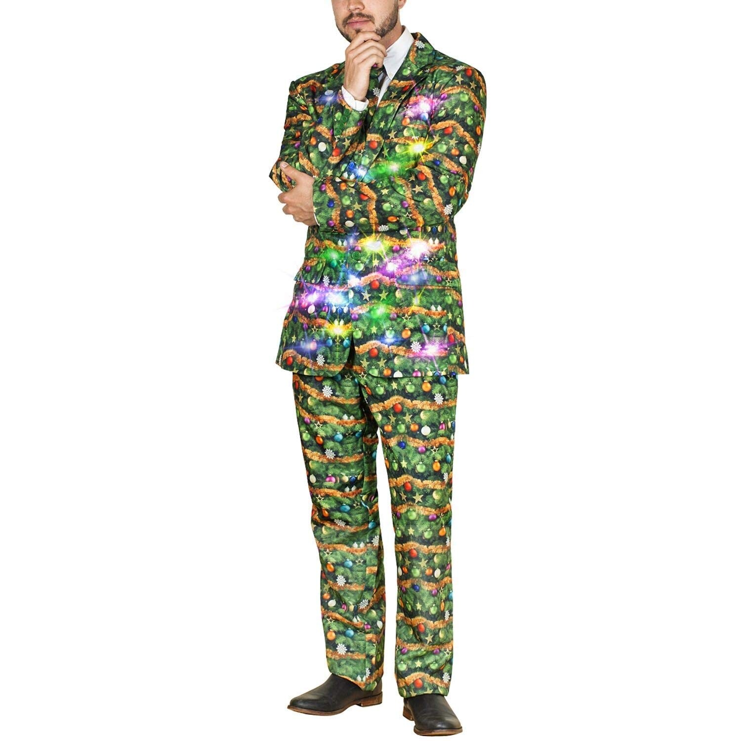 Men's lighted sale christmas suit