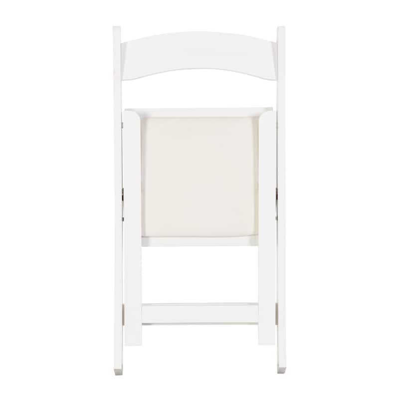 Modern 16.1" Folding Accent Chair with Solid Wood Frame for Dining Room (Set of 4)