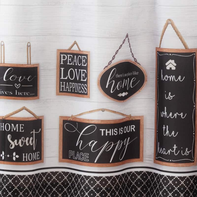 Modern Farmhouse Tier and Valance Window Curtain Set