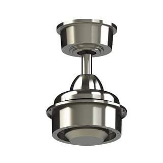 Fanimation Wrap Custom Indoor/Outdoor Smart Ceiling Fan DC Motor with Remote - Brushed Nickel