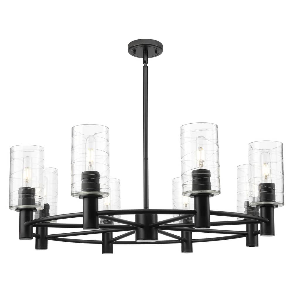 Innovations Lighting Downtown Urban - Crown Point - 8 Light 32" Stem Hung Chandelier with 7" Shade