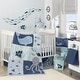 preview thumbnail 3 of 1, Lambs & Ivy Oceania Aqua/Blue Aquatic Fish Wall Decals/Stickers