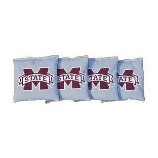 Mississippi State Grey Cornhole Bags