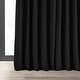 preview thumbnail 12 of 11, Exclusive Fabrics Signature Extra Wide Warm Black Velvet Blackout Curtain (1 Panel) - Luxurious Blackout Drapery