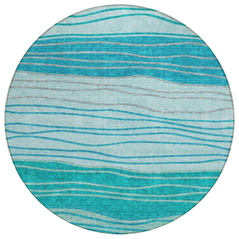 Machine Washable Indoor/ Outdoor Chantille Modern Stripes Rug