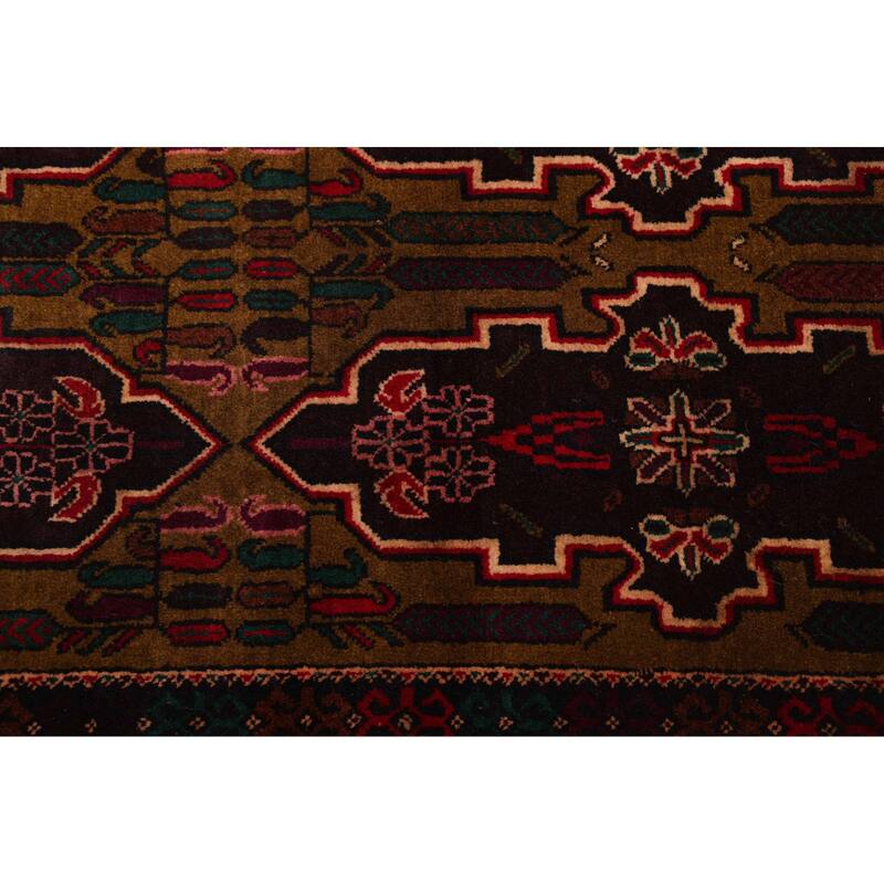 ECARPETGALLERY Hand-knotted Teimani Olive Wool Rug - 3'8 x 6'7