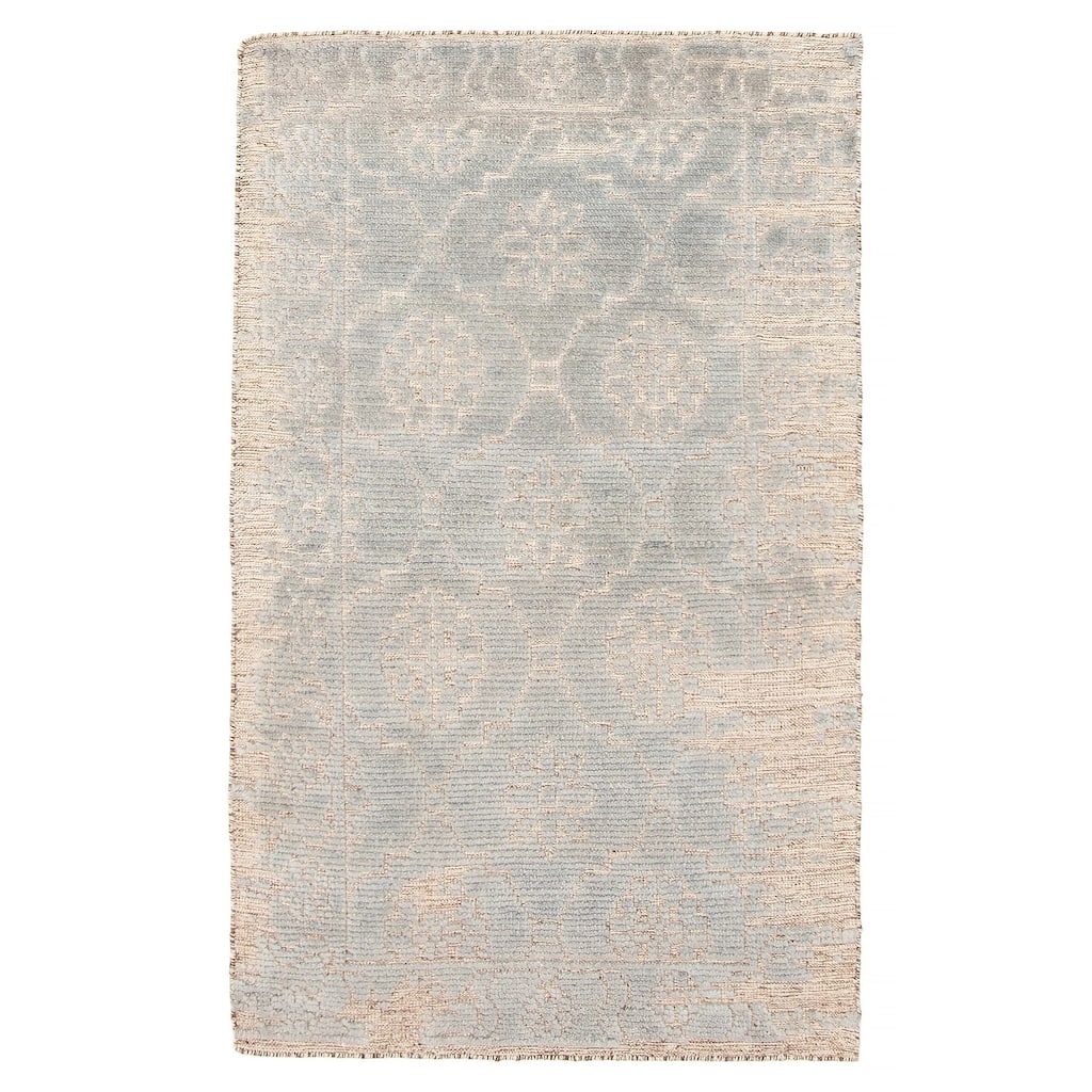ECARPETGALLERY Hand-knotted Tangier Grey Wool Rug - 2'11 x 4'11