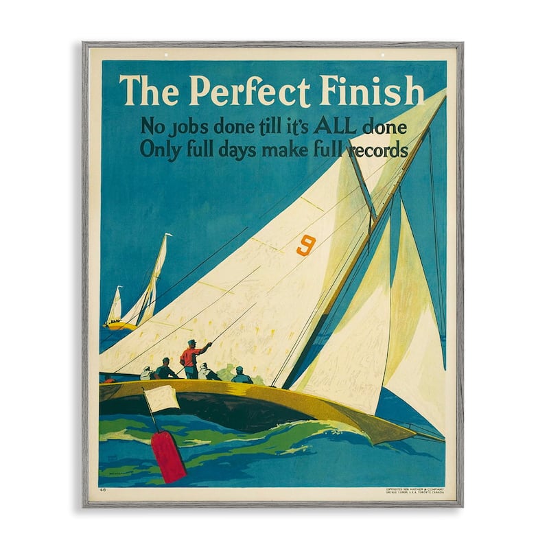 Stupell Perfect Finish Antique Sailors Framed Giclee Art Design By Marcus Jules - 24 x 30 - Grey