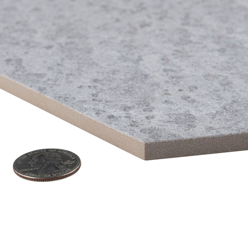 Merola Tile Nagpur Grand Hex Perla 19" x 22" Porcelain Floor and Wall Tile