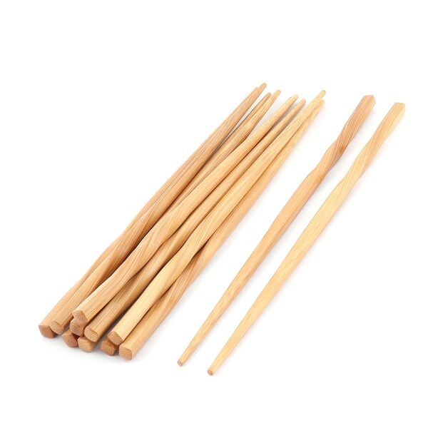 School Restaurant Bamboo Food Dinner Serving Chopsticks 24cm Length 6 ...
