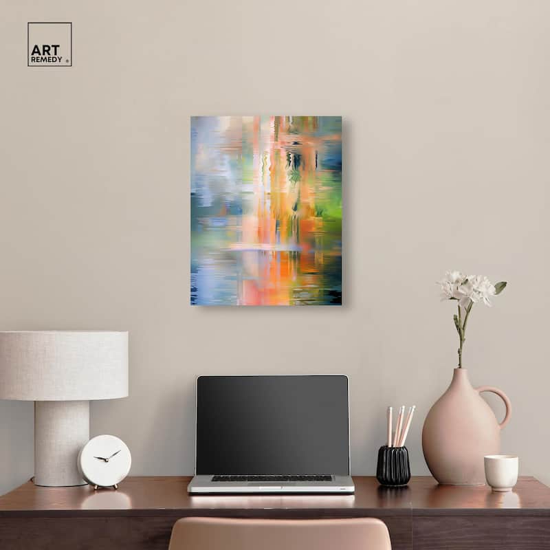 Spectrum's Embrace Canvas by Art Remedy, Gallery Wrapped