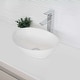 preview thumbnail 1 of 7, STYLISH 16 inch Porcelain Ceramic Oval Vessel Sink Above Counter - 15 3/4" x 13 3/8" x 5 3/4" 15 3/4" x 13 3/8" x 5 3/4" - White