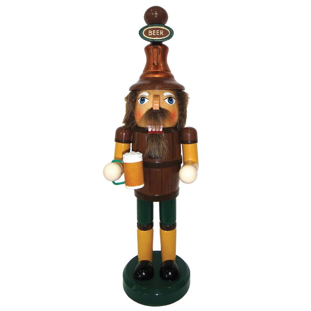14" Beer Meister Christmas Nutcracker