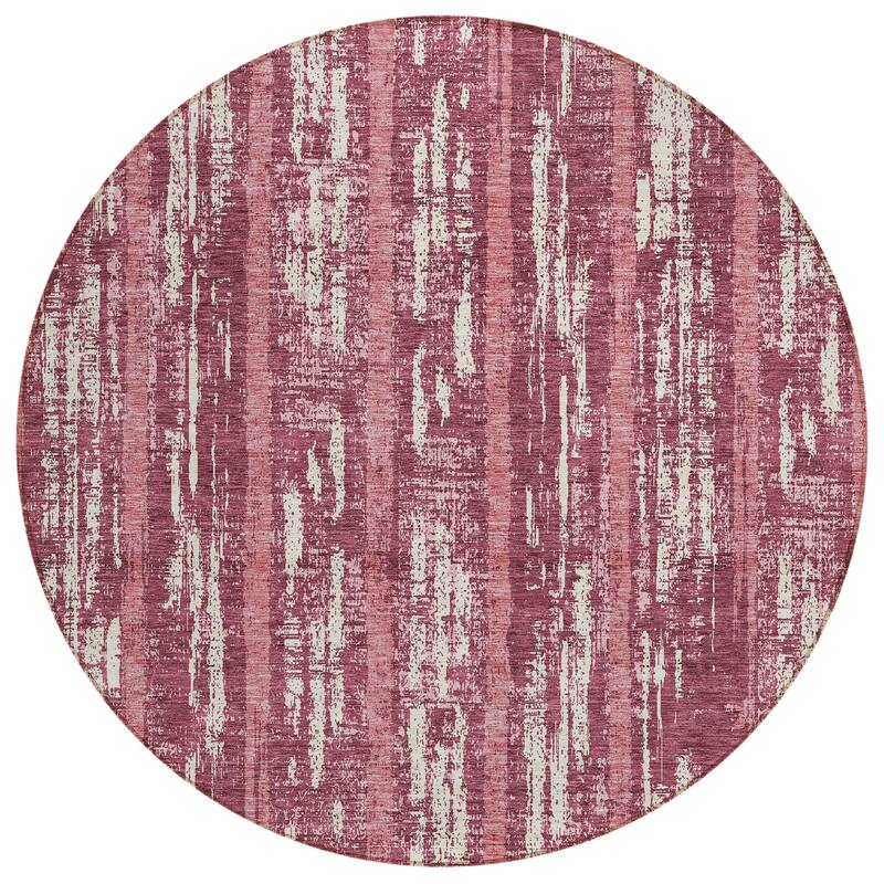 Machine Washable Indoor/ Outdoor Chantille Stripe Ombre Rug