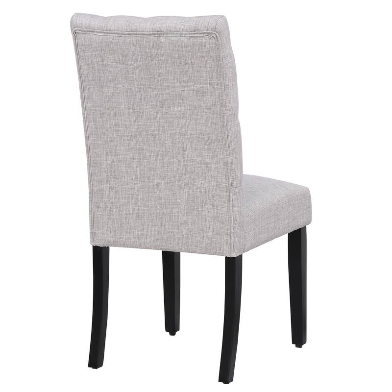 Grandview Tufted Upholstered Linen Fabric Dining Chair