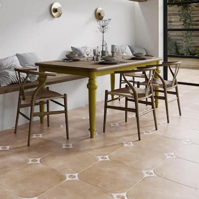 Merola Tile Tetuan Cotto 17-3/8" x 17-3/8" Porcelain Floor and Wall Tile