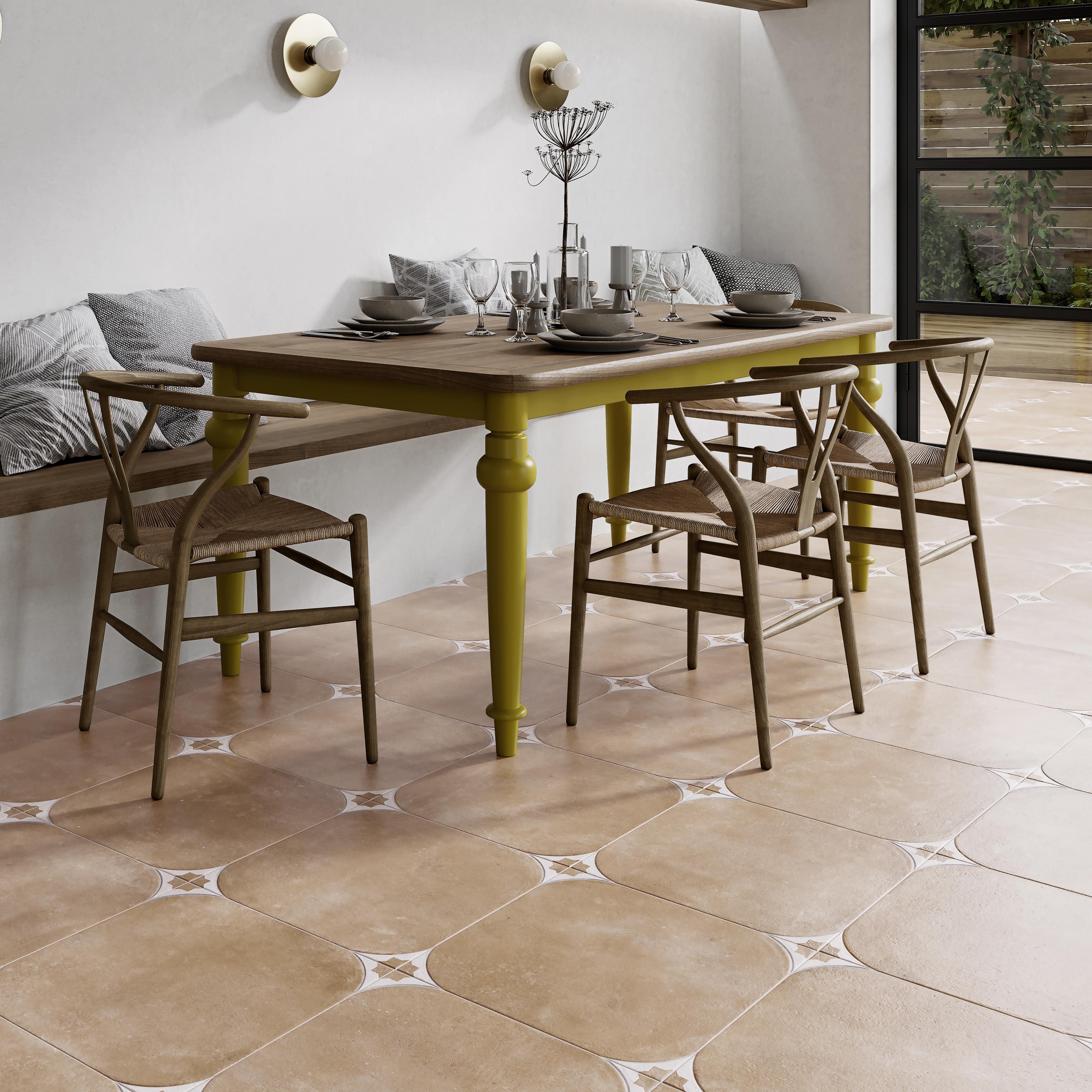 Merola Tile Tetuan Cotto 17-3/8" x 17-3/8" Porcelain Floor and Wall Tile