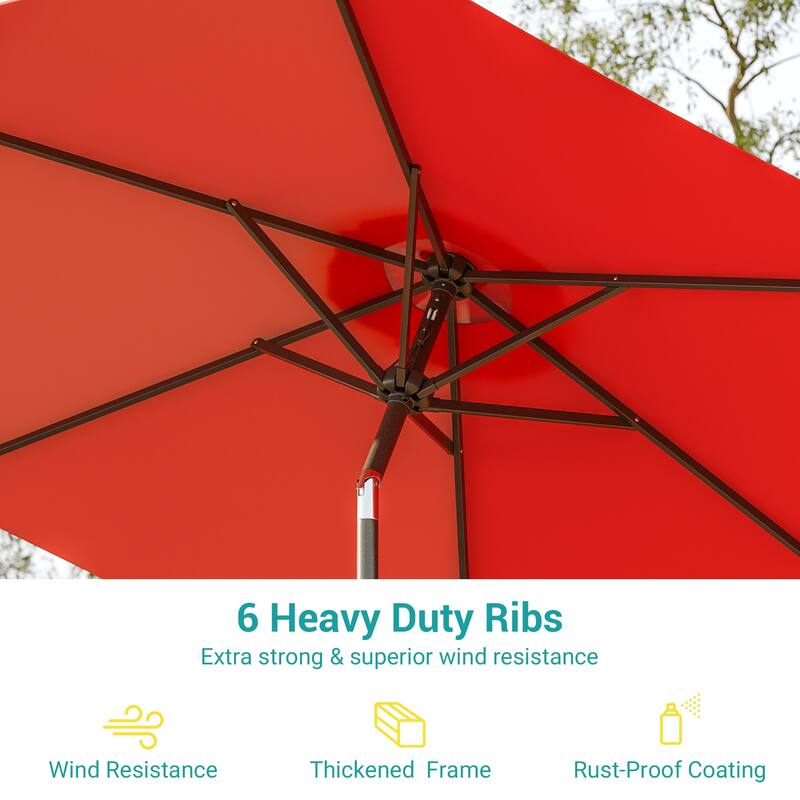 Bonosuki 7.5-foot Waterproof Sunshade Canopy Patio Umbrella