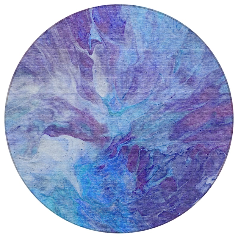 HomeRoots Abstract Transitional Rectangle Outdoor Rug
