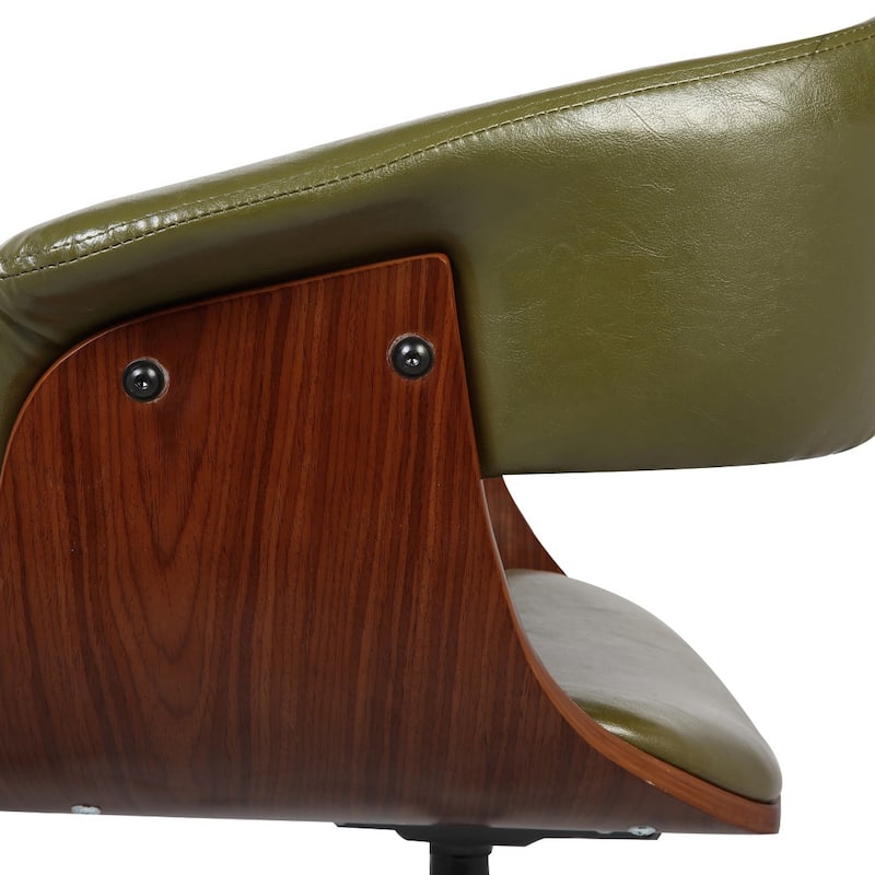 Carson Carrington Heby Faux Leather Mid-Century Office Chair